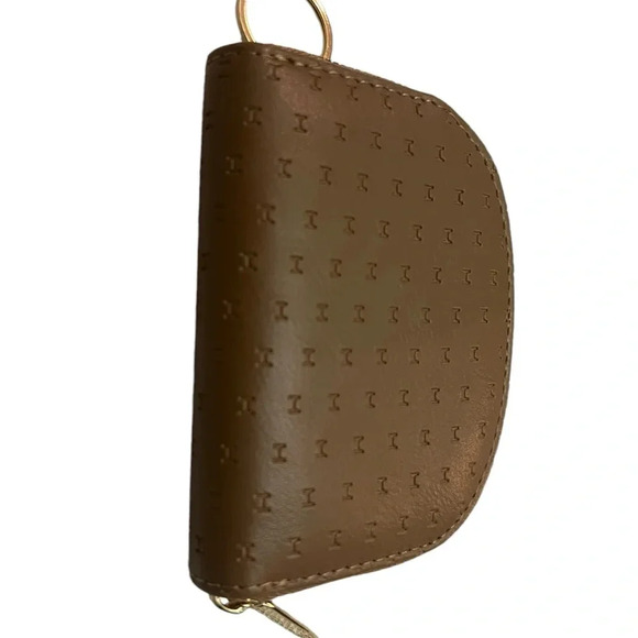 Halston Small Dome Zip Wallet with Key Chain Loop - Taupe - NWOT card holder - Picture 4 of 8